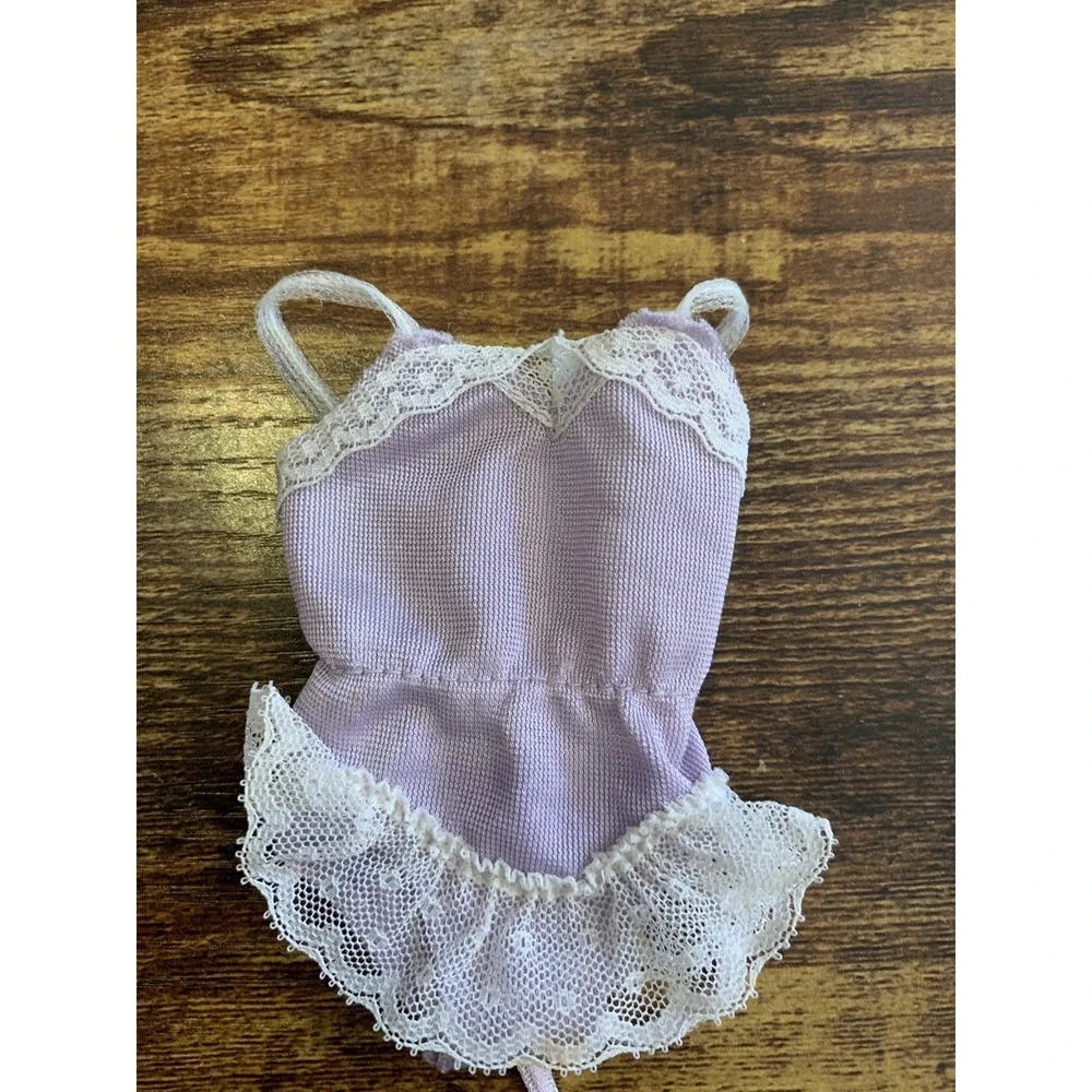 1986 Mattle Barbie Fancy Frills Lavender Lingerie Negligee Lace #3180